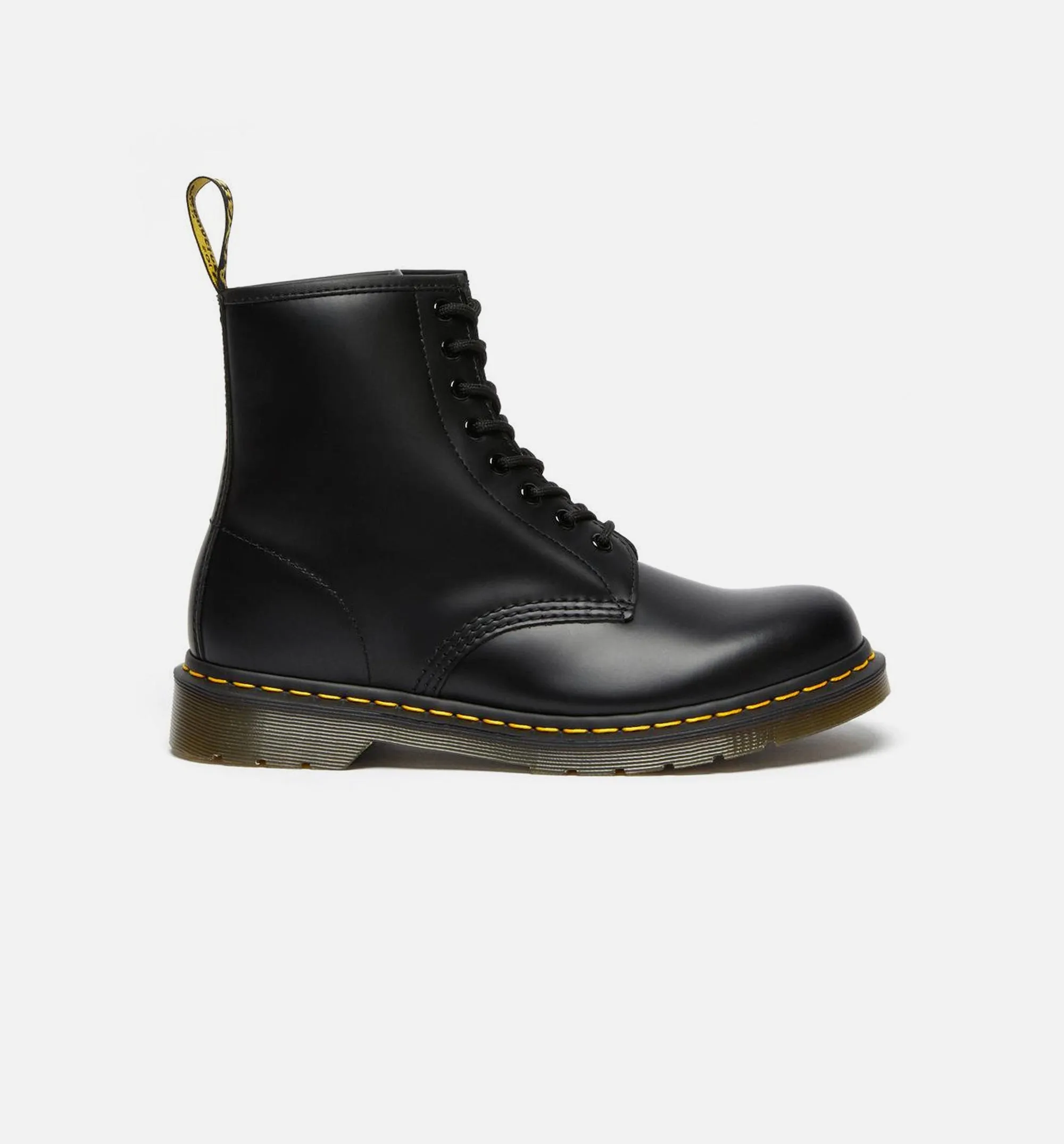 Bottes Homme à Lacets en Cuir Lisse 1460 - Noir