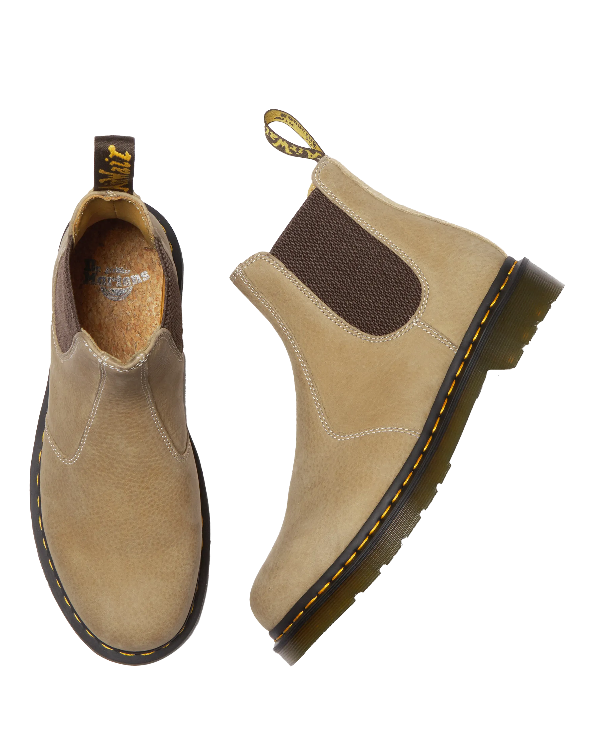 Bottes en daim nubuck vieilli 2976 en taupe savane