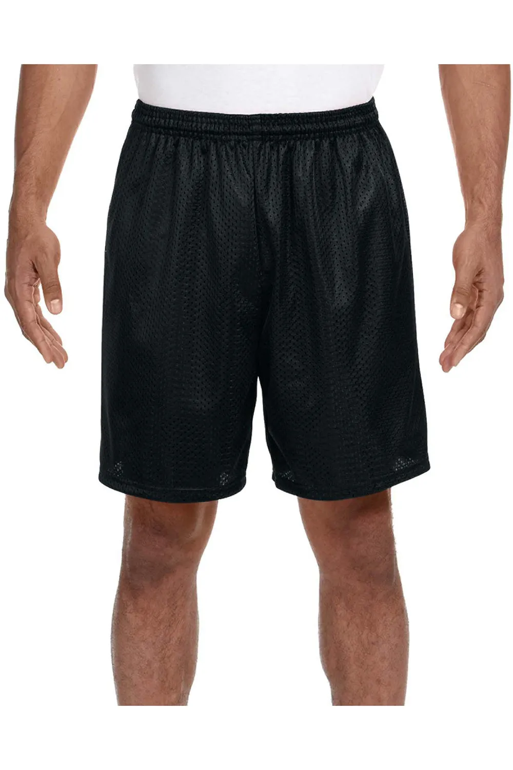 Short en maille respirant pour homme A4 - Noir