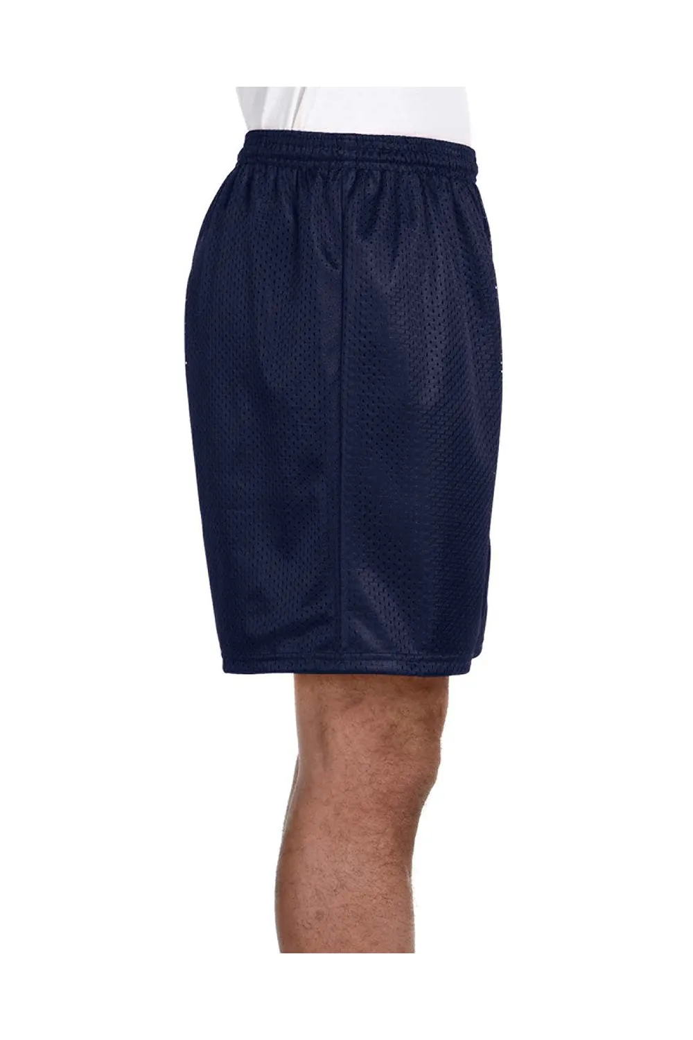 Short de sport pour homme A4 en mesh respirant - Bleu marine