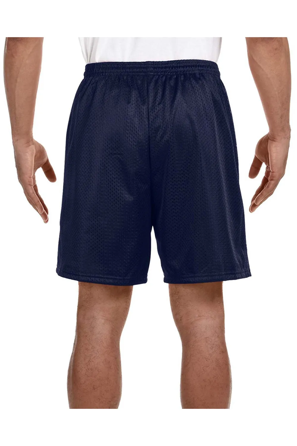 Short de sport pour homme A4 en mesh respirant - Bleu marine