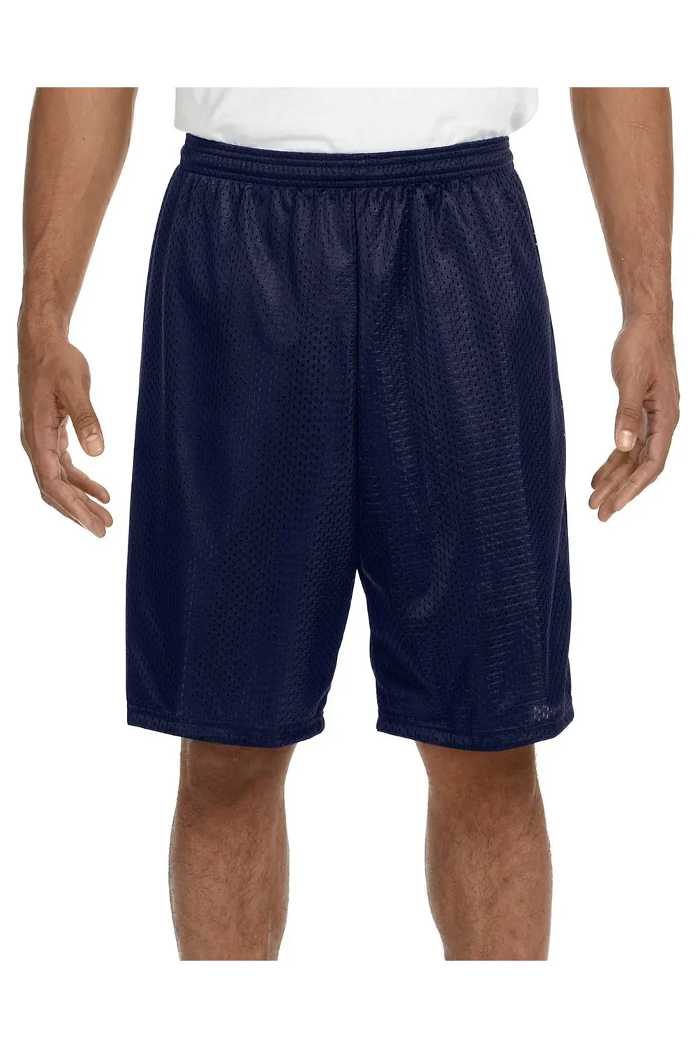 Short en maille tricotée respirant pour homme A4 - Bleu marine