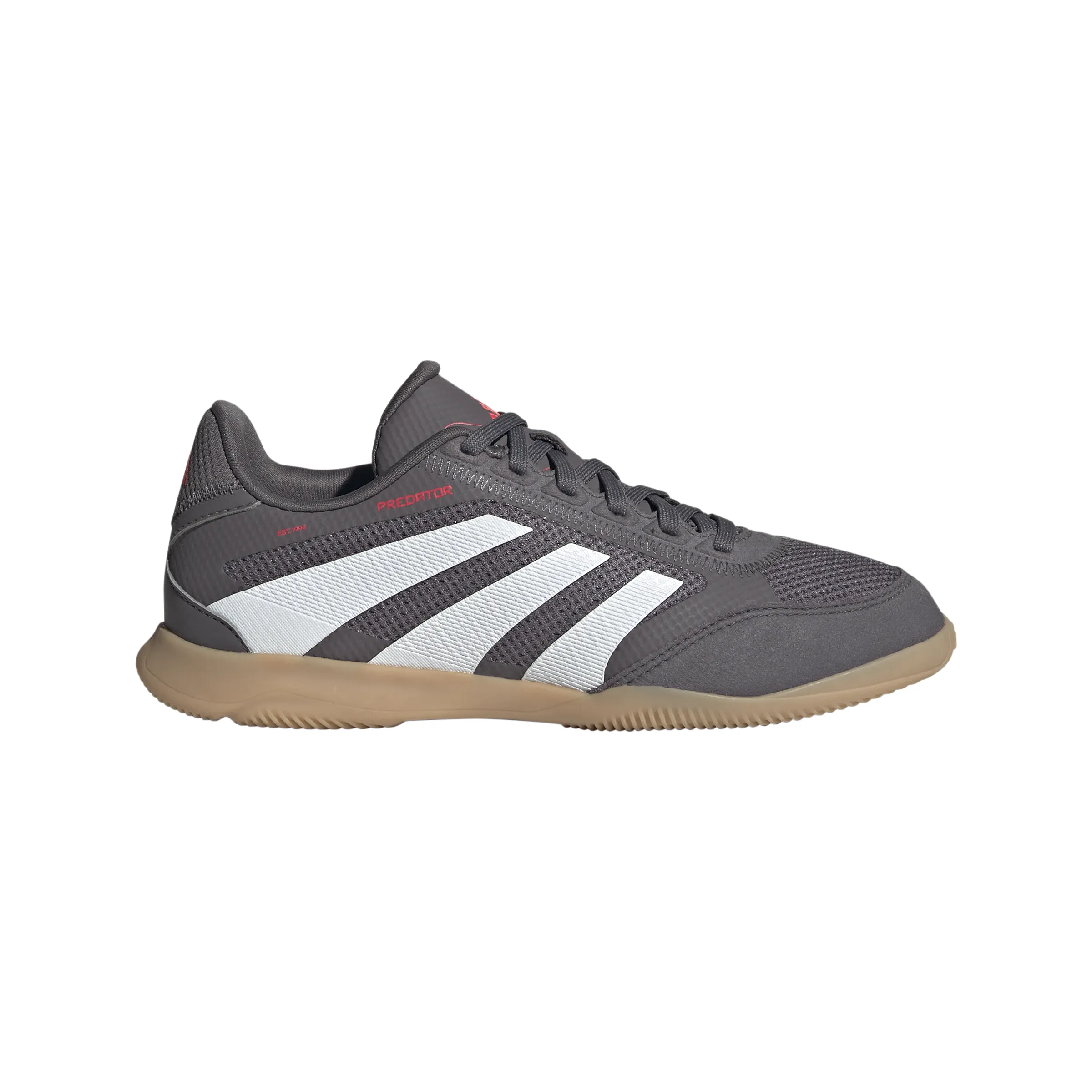 adidas Junior Predator League IN Chaussures de Football en Salle - gris strata/blanc ftwr/rouge lucide