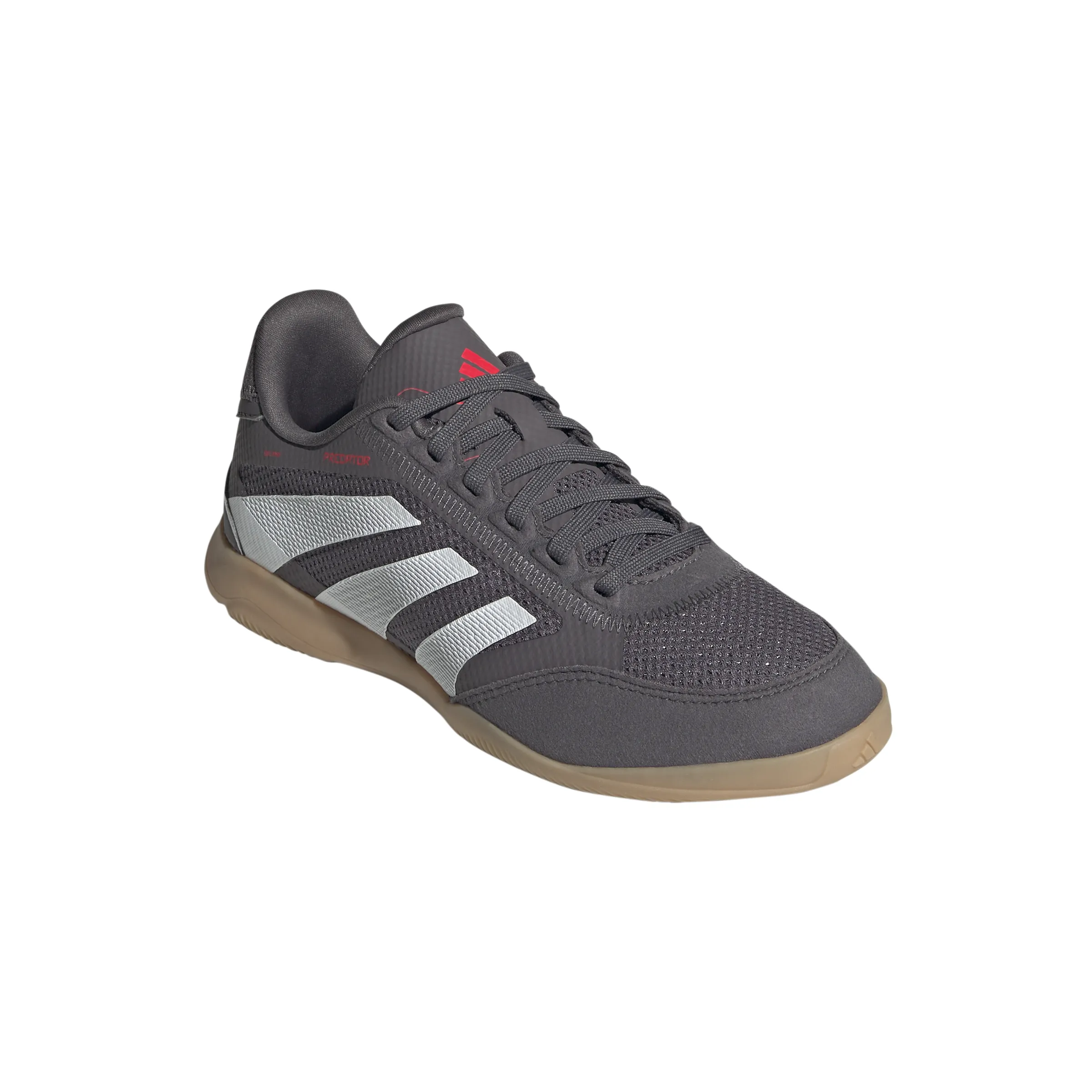 adidas Junior Predator League IN Chaussures de Football en Salle - gris strata/blanc ftwr/rouge lucide
