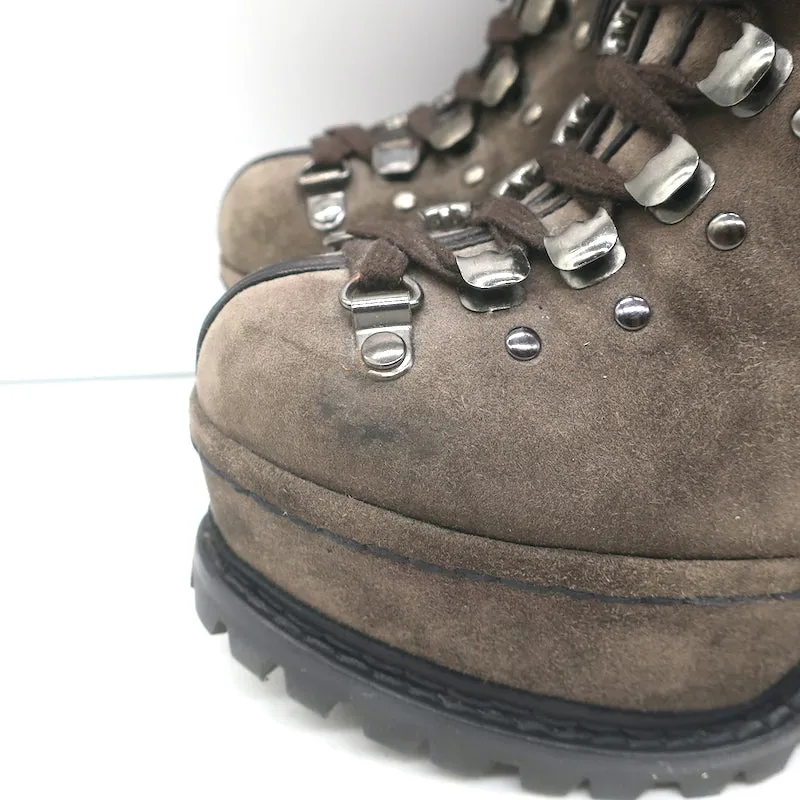 Bottes de randonnée Alaia Plateforme en daim marron Taille 38 Bottes à lacets cheville