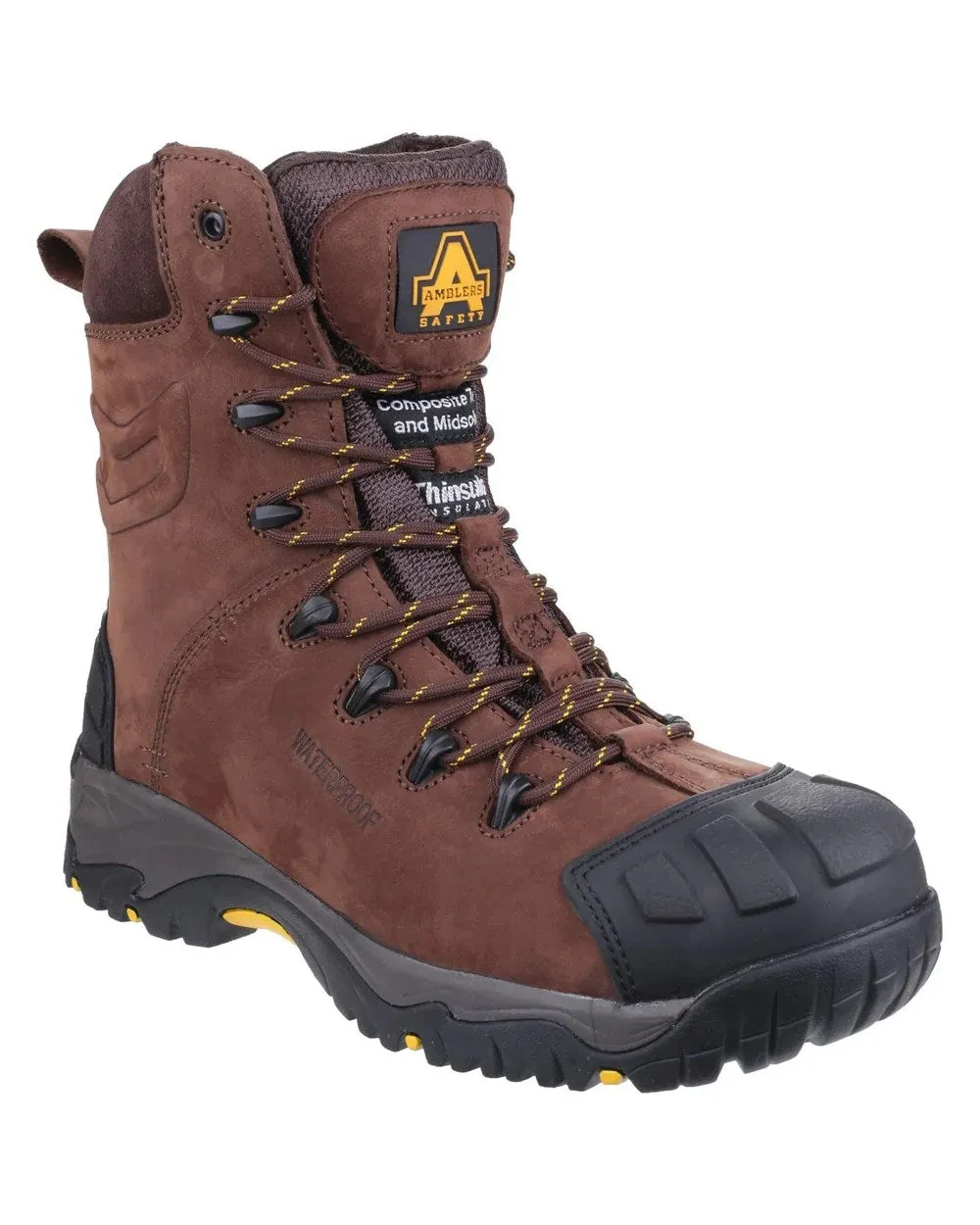 Bottes de sécurité imperméables AS995 Pillar Hi-Leg pour hommes Amblers Safety