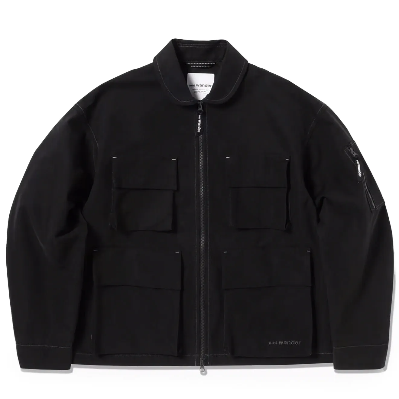 Veste de terrain en sergé C/PE And Wander Noir