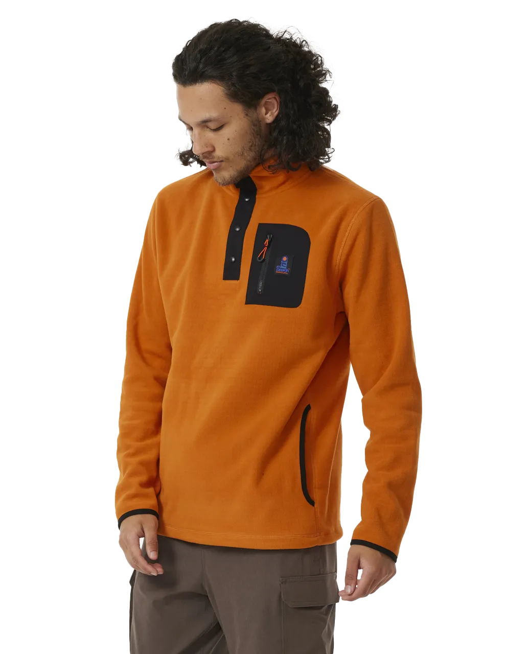 Recherche Anti-Série en Polaire Orange Ambré