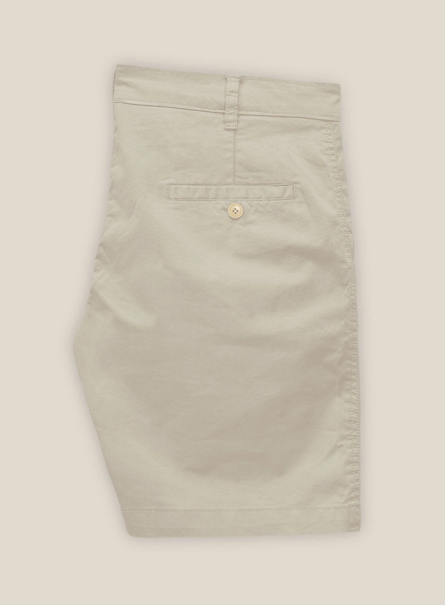 Army Khaki Stretch chino Shorts