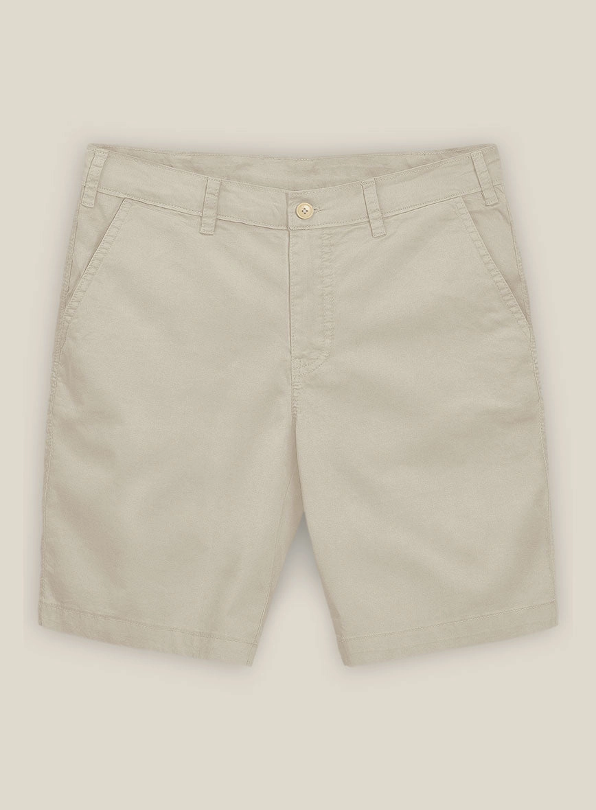 Army Khaki Stretch chino Shorts