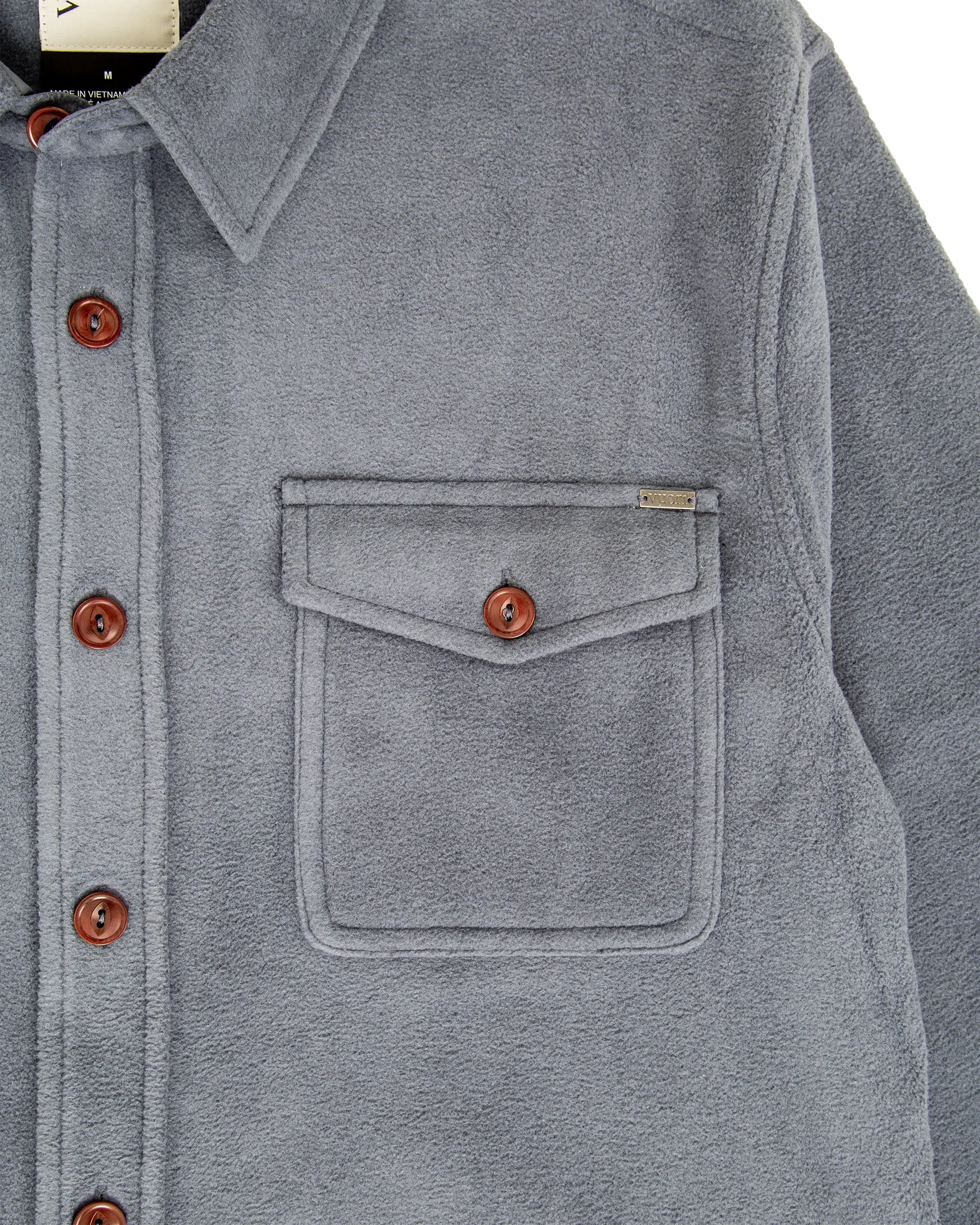 Veste chemise Aspen en azur chiné
