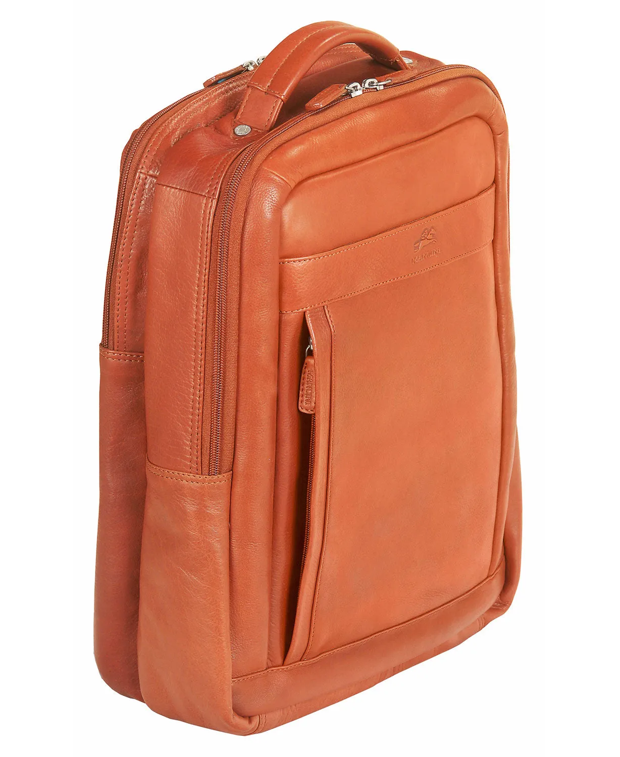 Sac à dos Mancini Mancini en cuir pour ordinateur portable / tablette 15,6