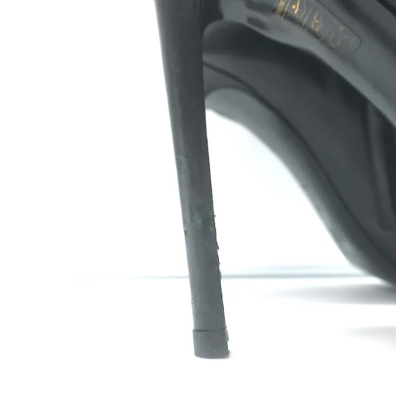 Balenciaga Bottines à lacets avec clous géants en cuir noir taille 40