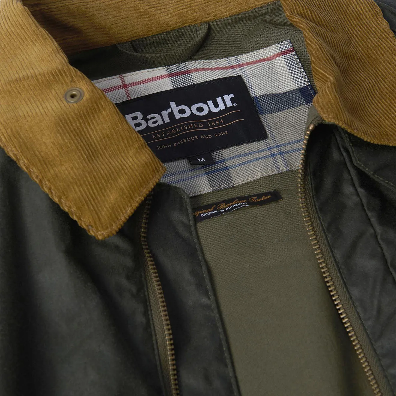 Veste cirée Barbour Modern Bedale Archive Olive