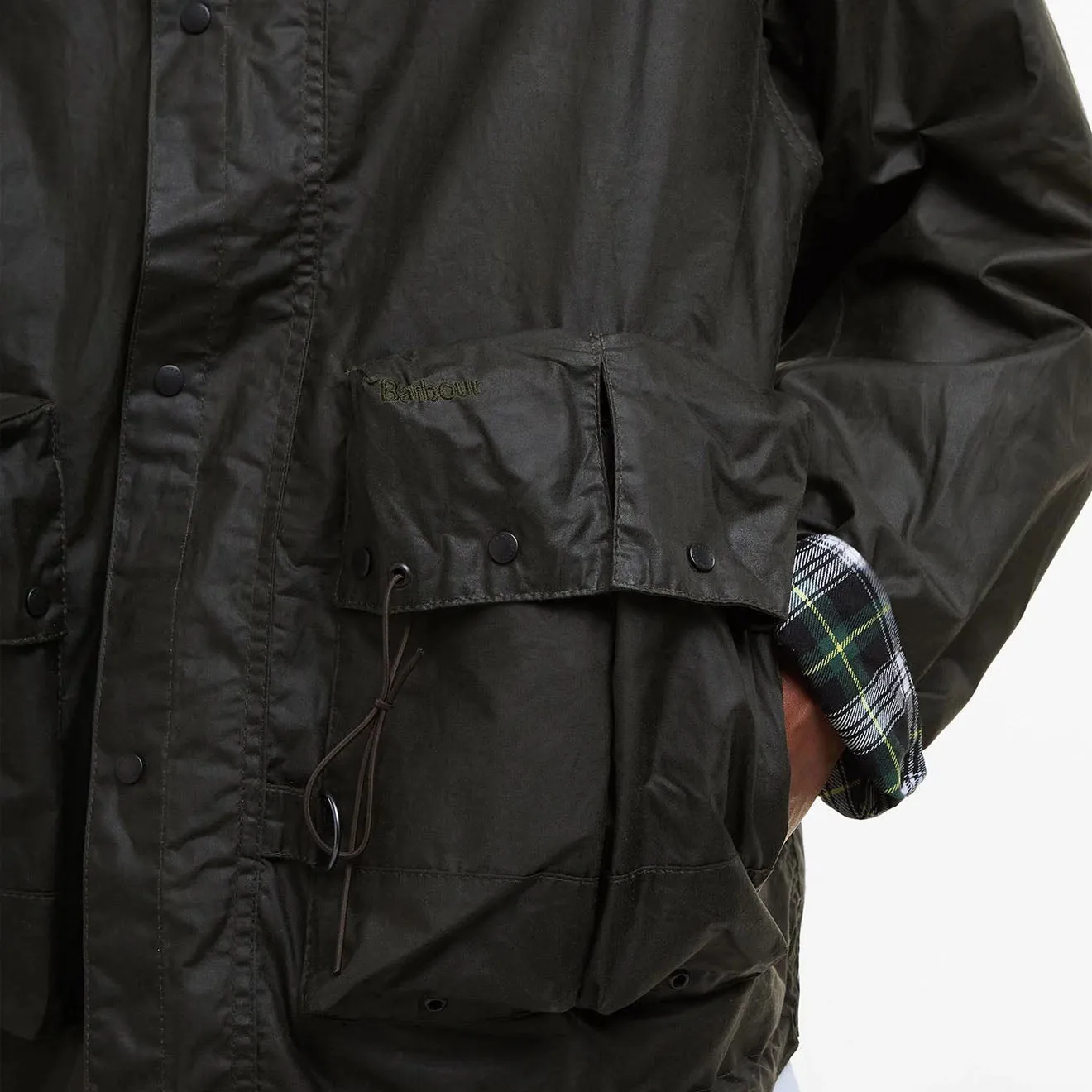 Veste en cire Barbour Modified Durham Archive Olive