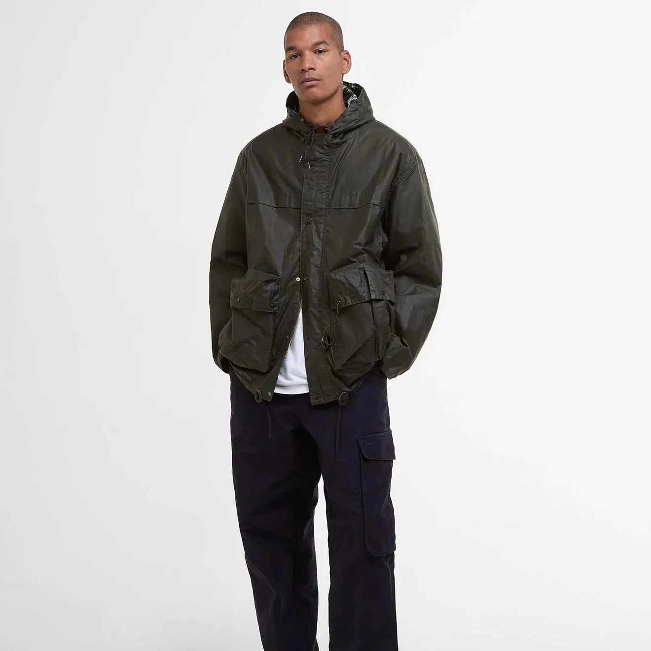 Veste en cire Barbour Modified Durham Archive Olive