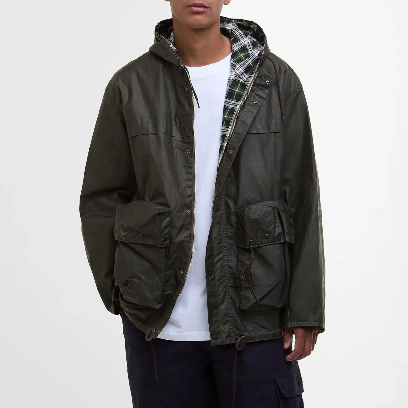 Veste en cire Barbour Modified Durham Archive Olive