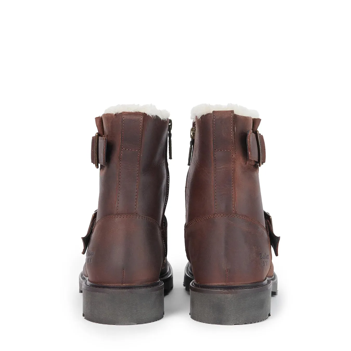 Bottes moto Derwent pour femmes Barbour marron