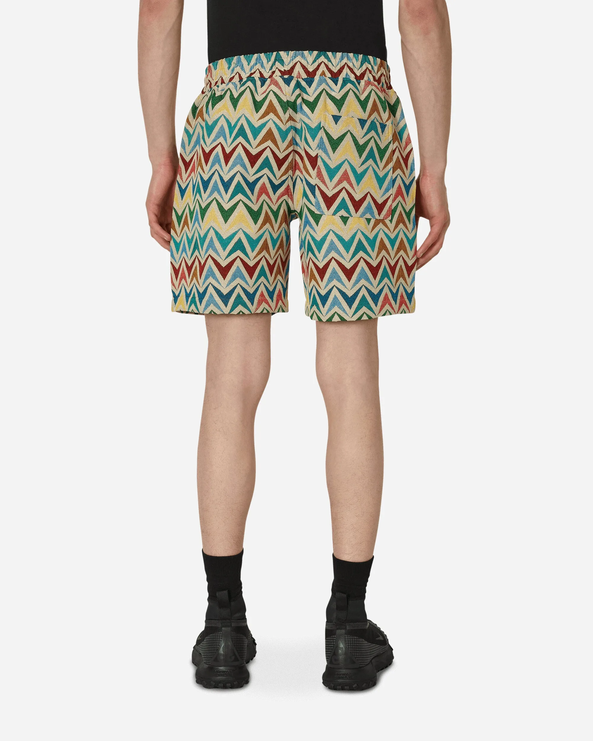 Short en tissu tressé multicolore