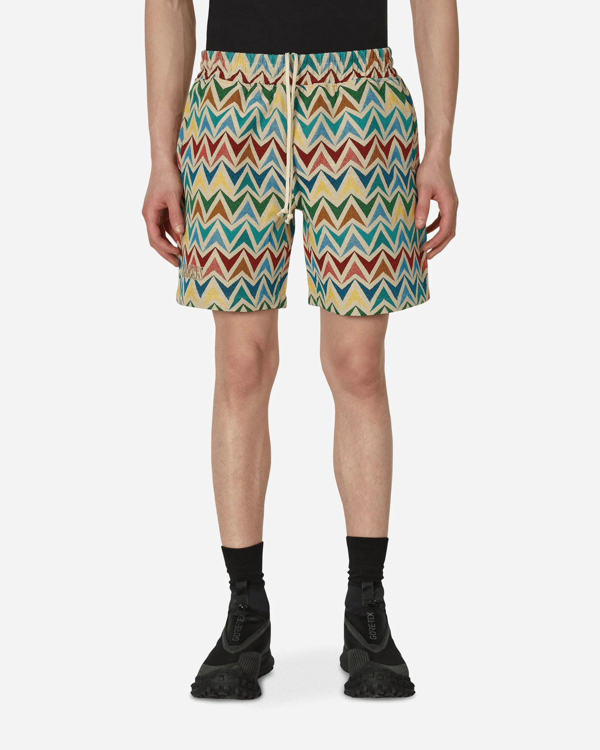 Short en tissu tressé multicolore