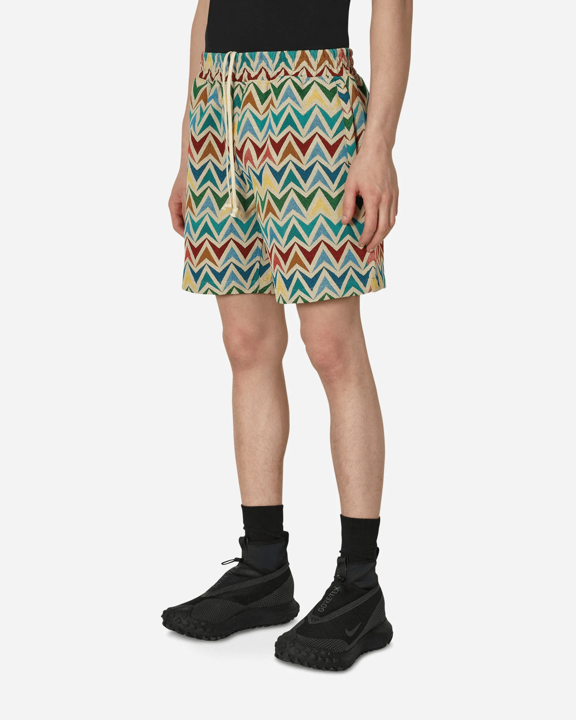 Short en tissu tressé multicolore