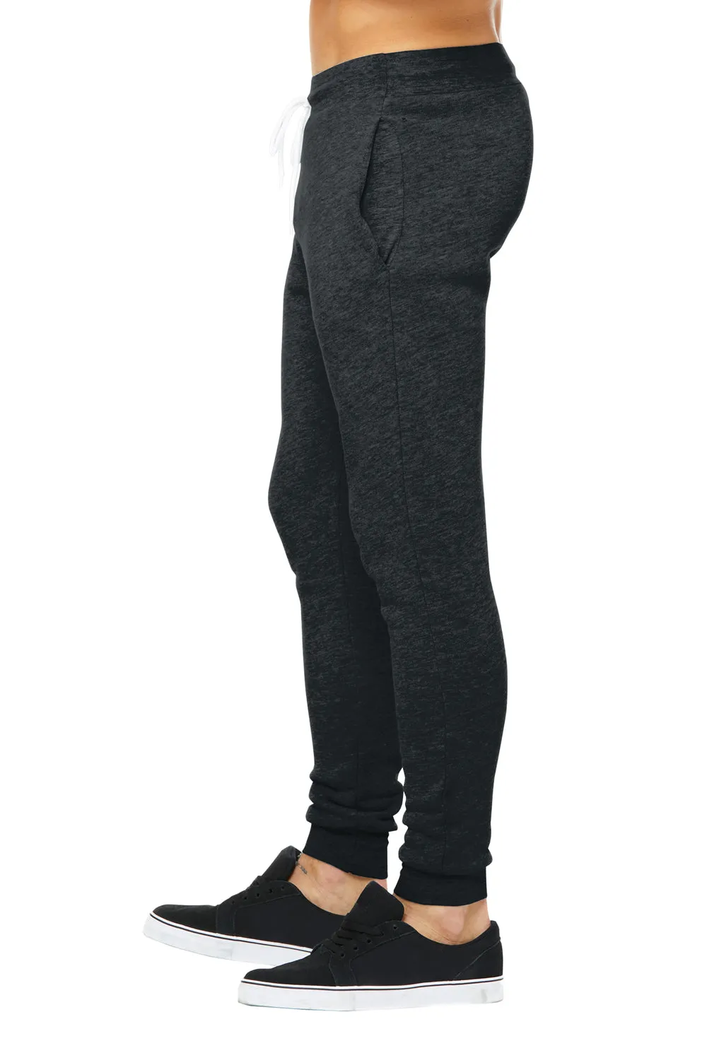Bella   Canvas Pantalon de jogging pour homme avec poches - Gris foncé chiné