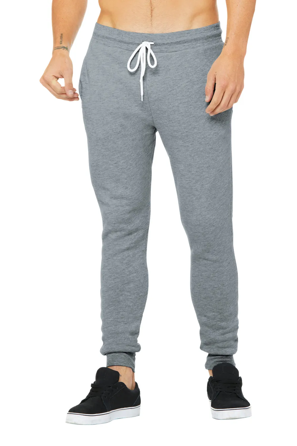 Bella   Canvas Pantalon de jogging pour homme avec poches - Gris chiné