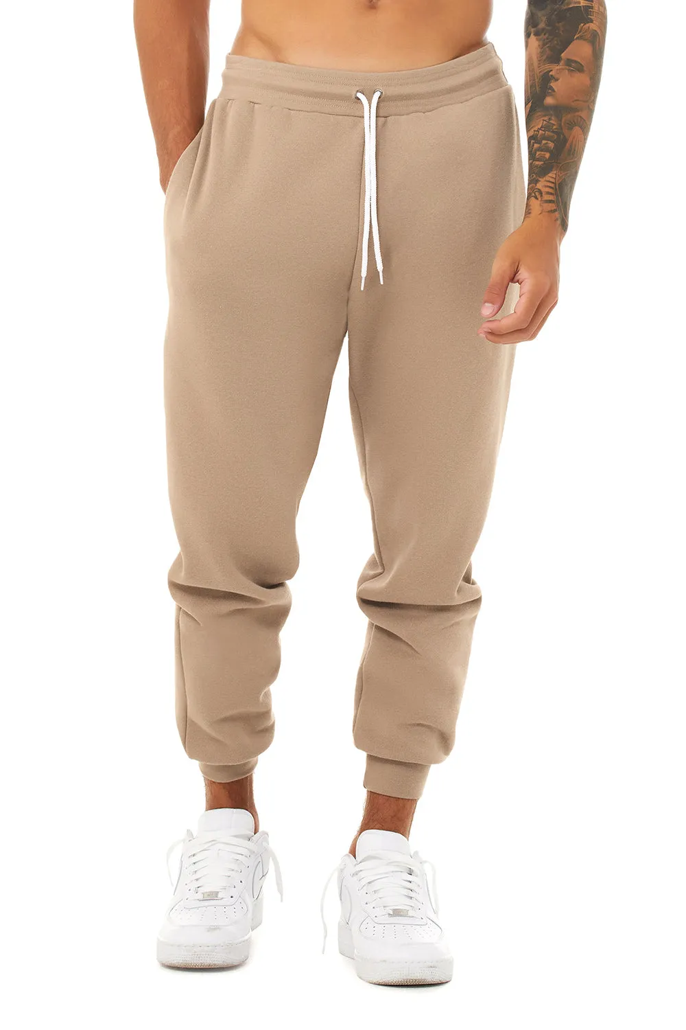 Bella   Canvas Pantalon de jogging pour homme avec poches - Beige