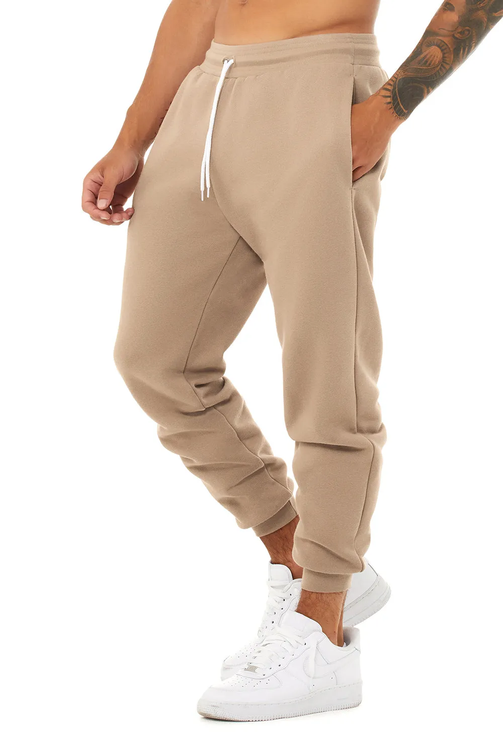 Bella   Canvas Pantalon de jogging pour homme avec poches - Beige