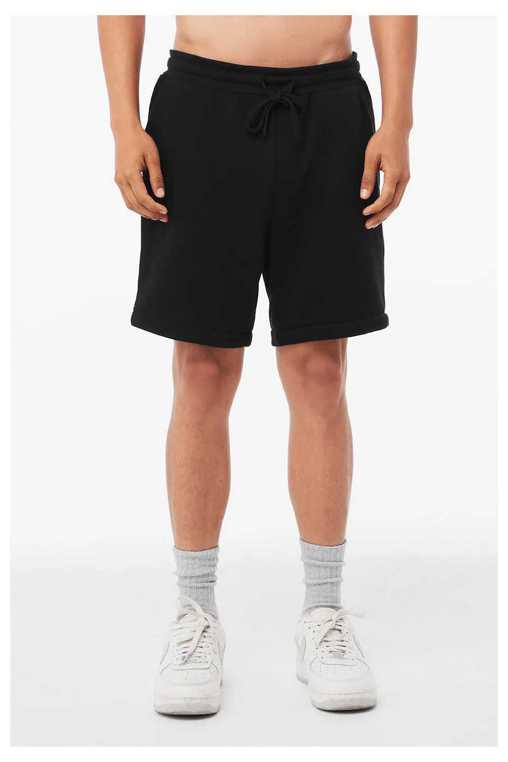 Bella   Canvas Shorts Homme avec Poches - Noir