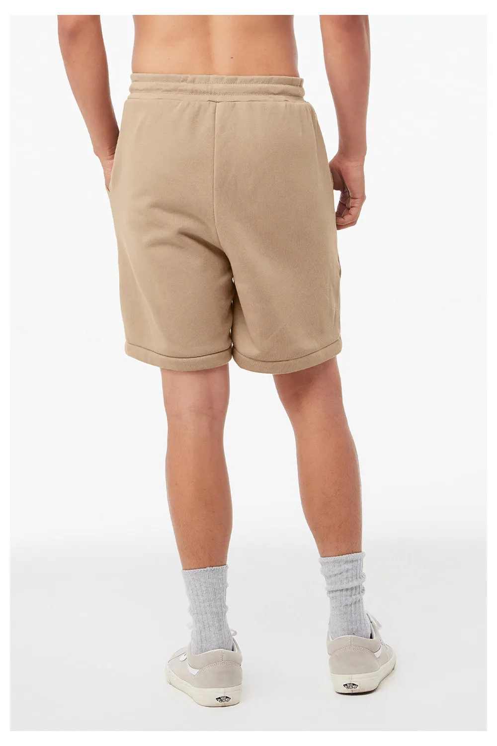 Bella   Canvas Shorts Homme avec Poches - Beige