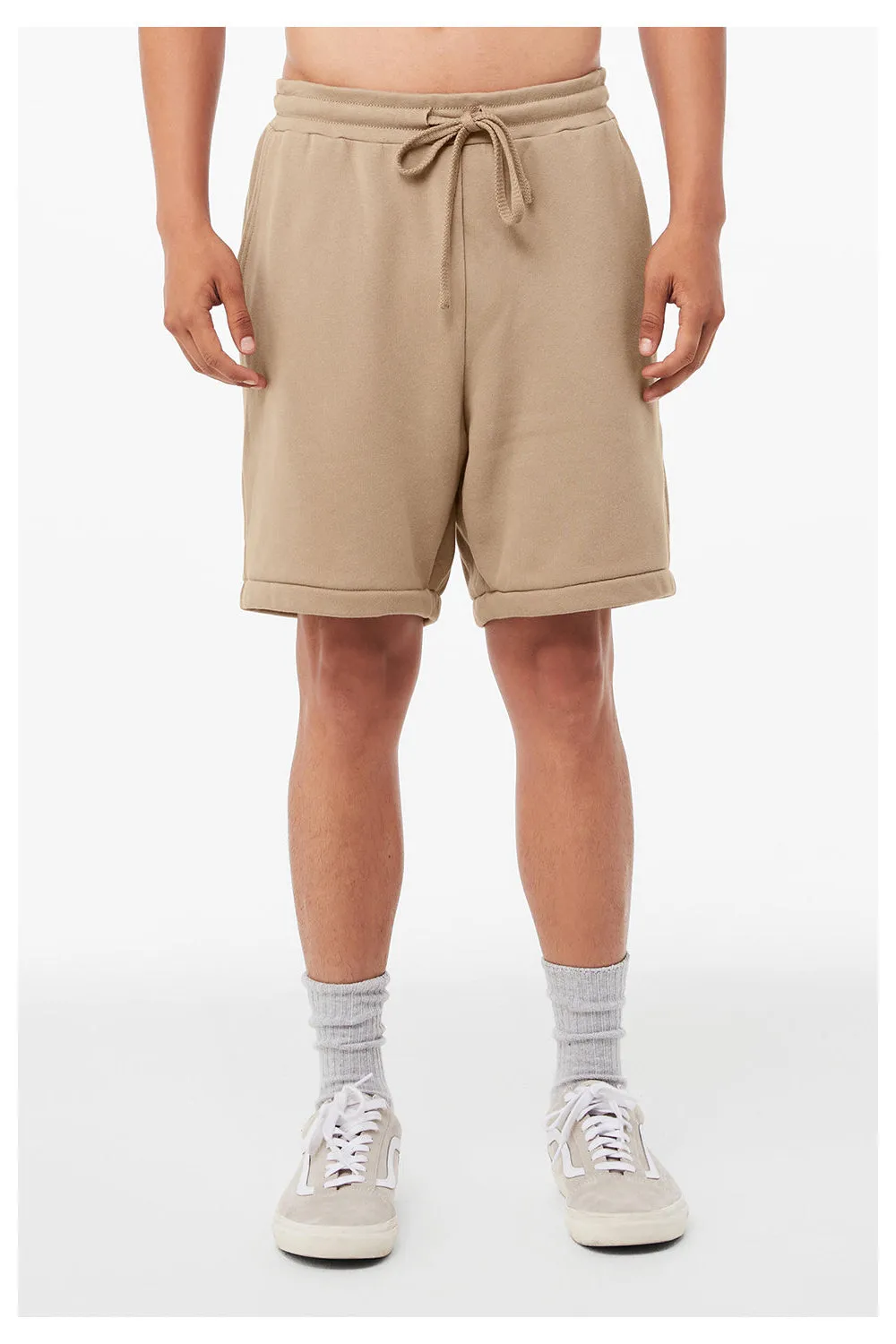 Bella   Canvas Shorts Homme avec Poches - Beige