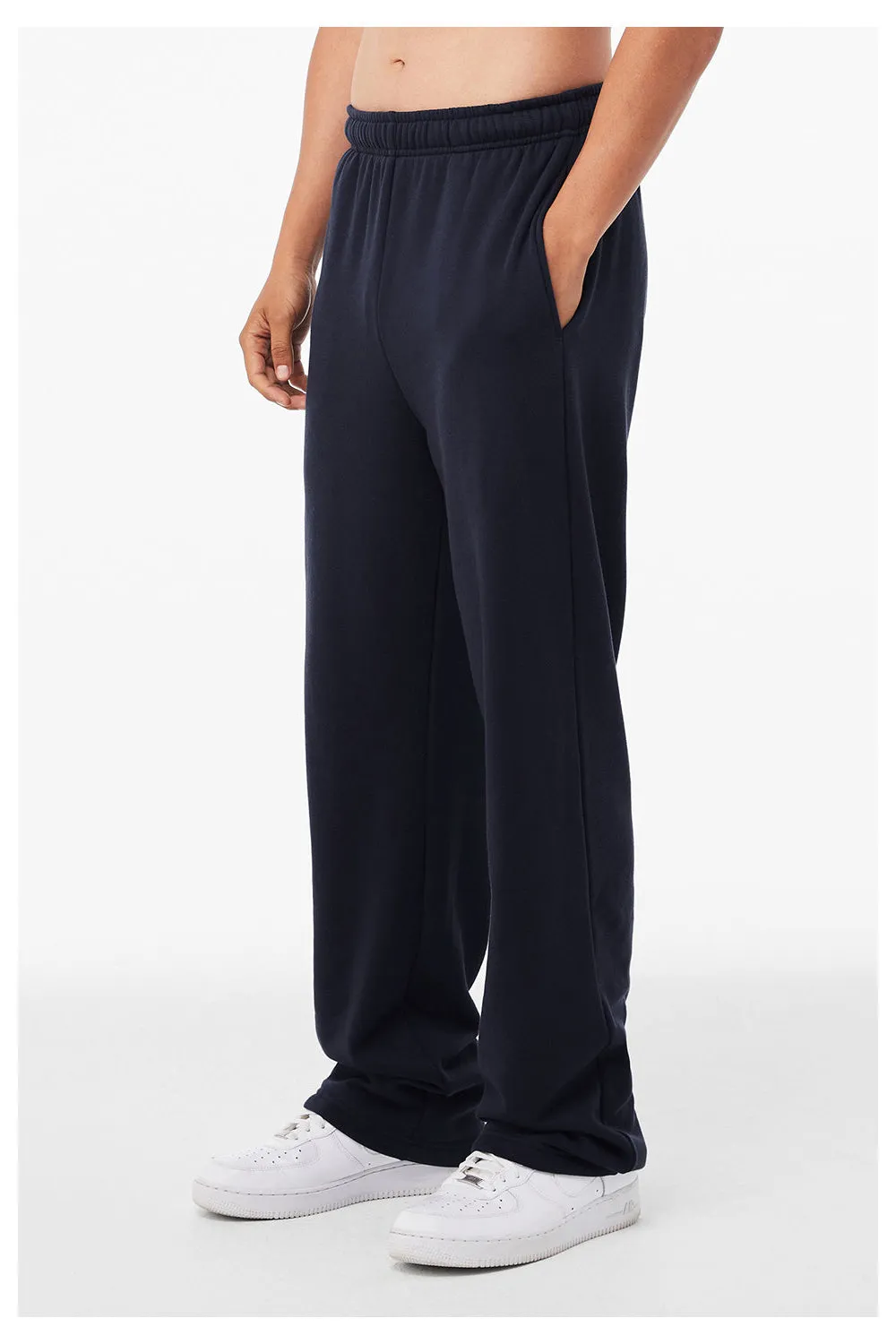 Bella   Canvas Pantalon de survêtement droit pour homme avec poches - Bleu marine