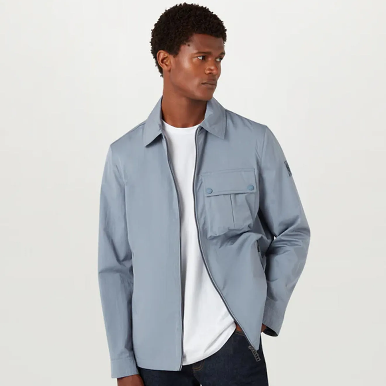 Belstaff Drome Surchemise Bleu Silex