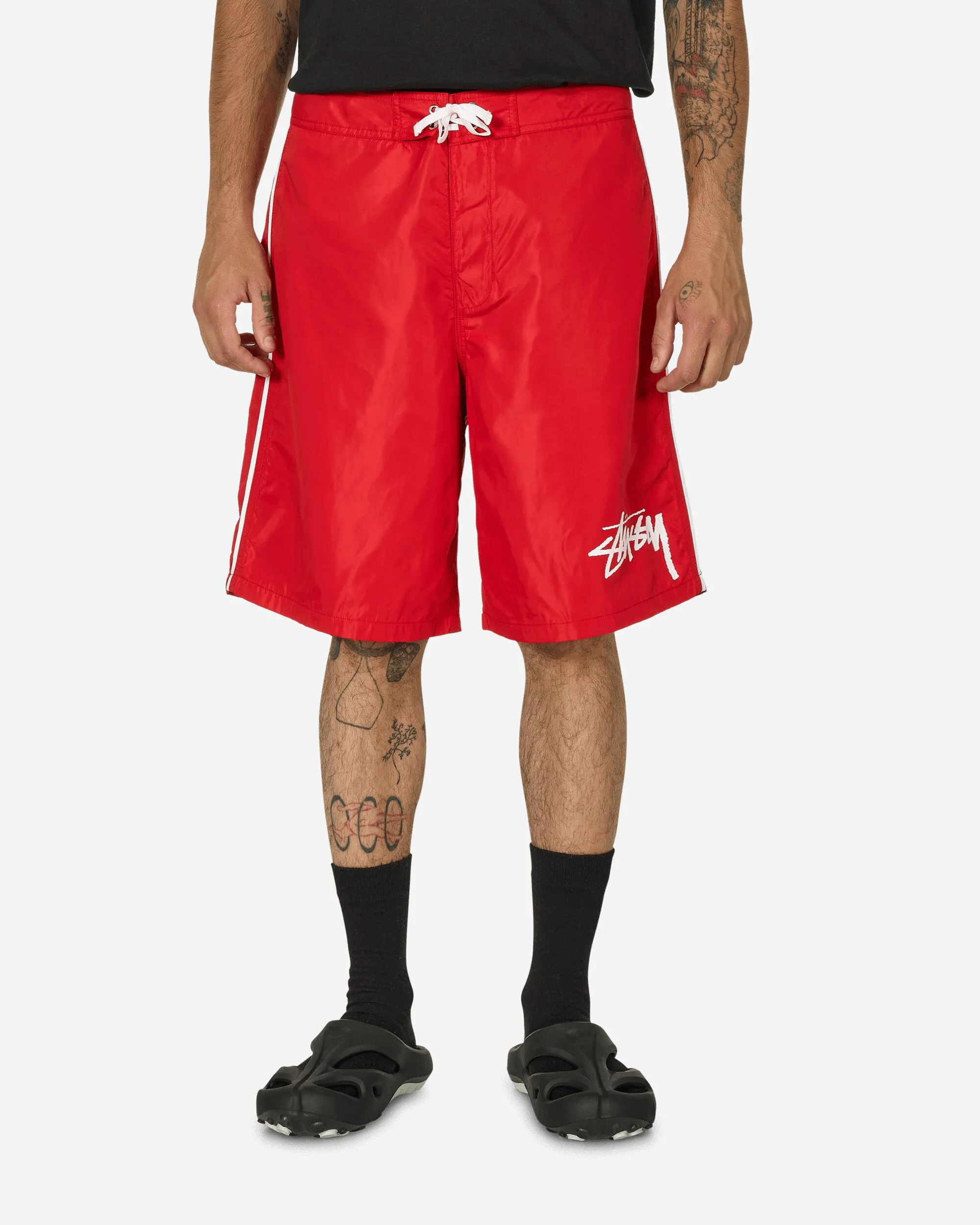 Grands Shorts de Bourse Rouge