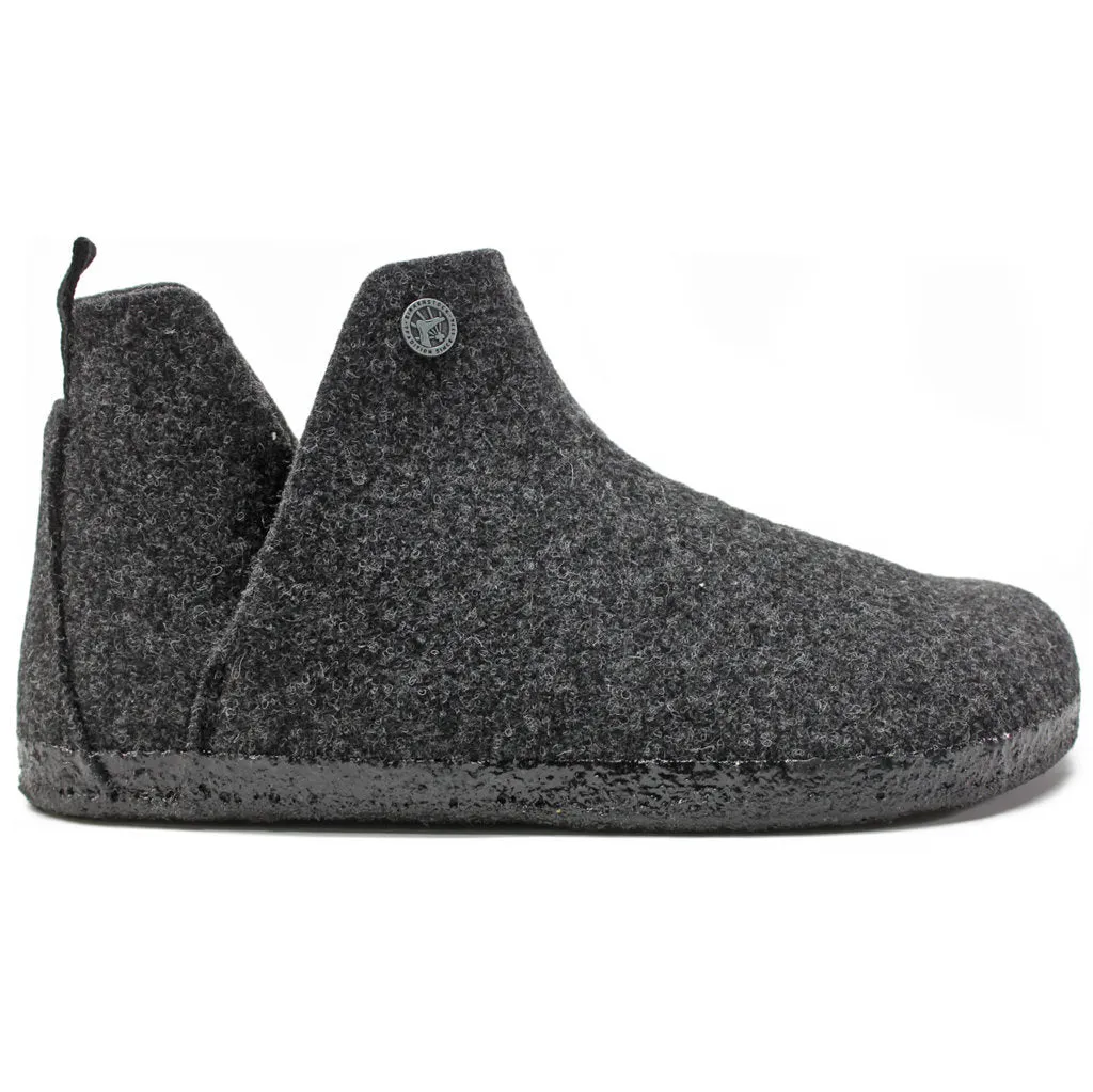 Chaussons Bottes Unisexe Birkenstock Andermatt en Laine Feutrée avec Doublure en Mouton