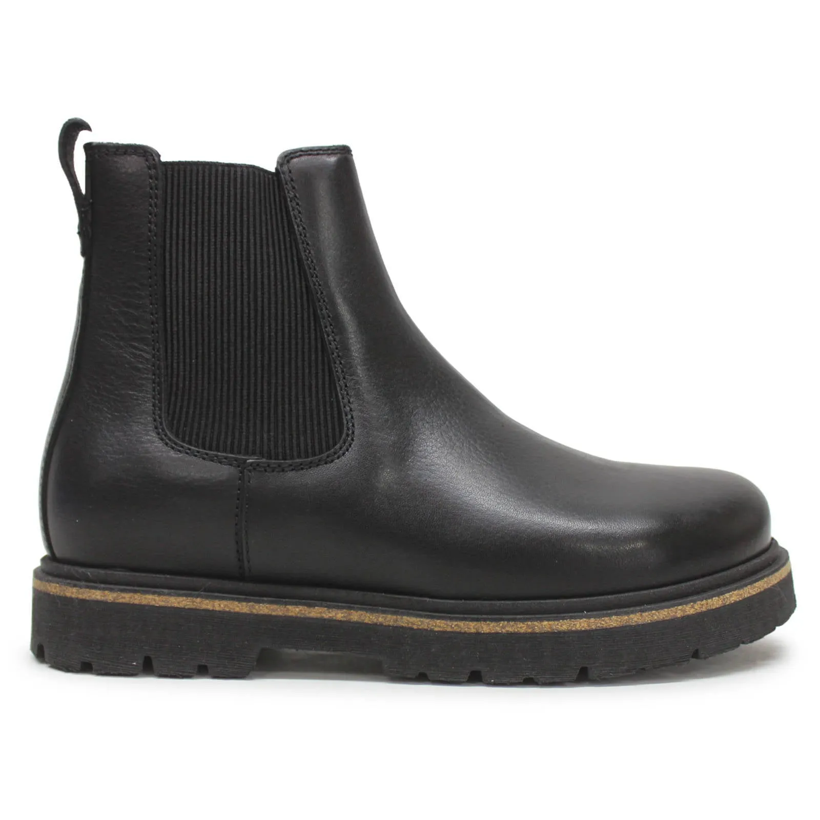 Bottes Chelsea Femme Birkenstock Highwood Slip On Mi-Hauteur en Cuir Naturel