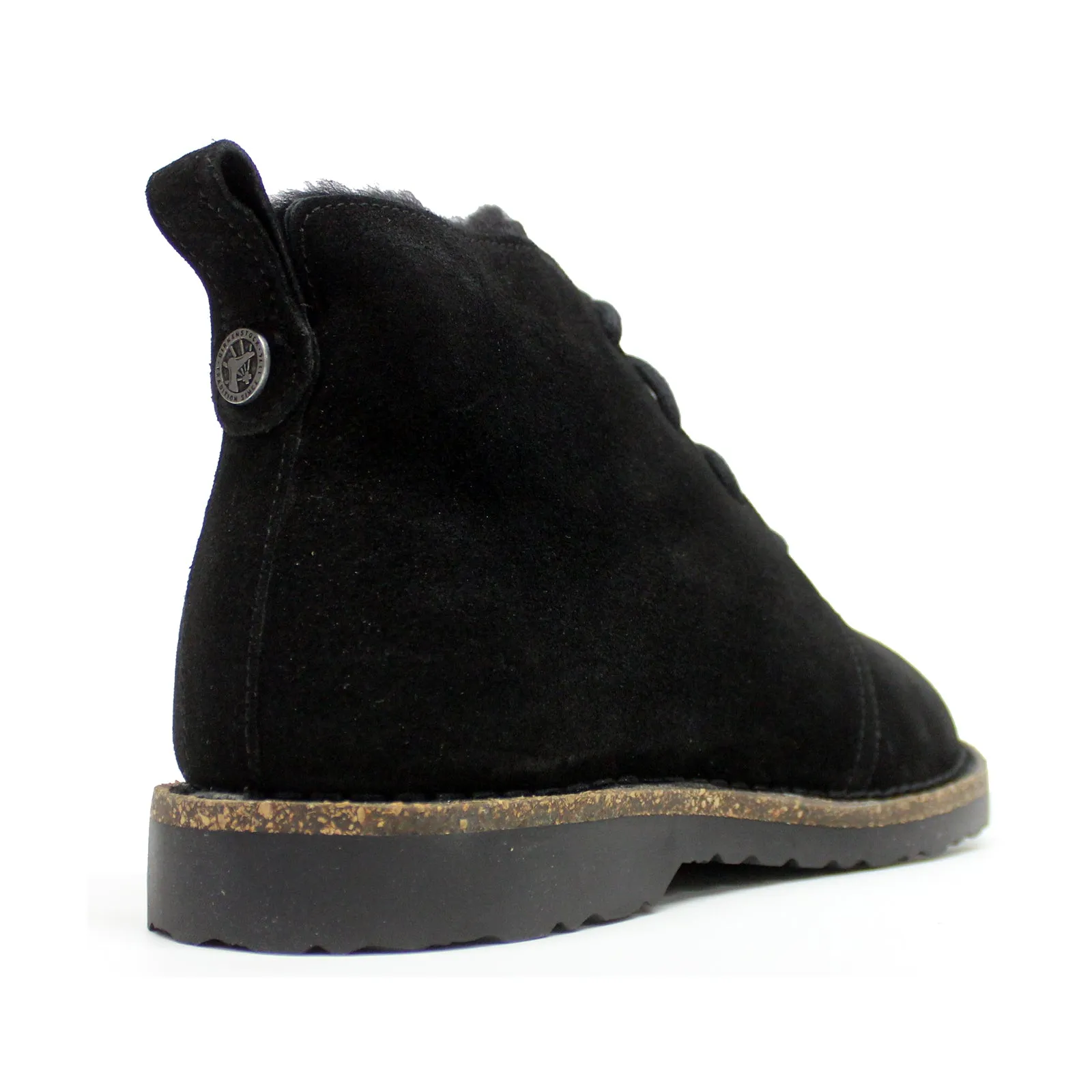 Bottes chevilles unisexes Birkenstock Uppsala Mid en daim doublé de shearling