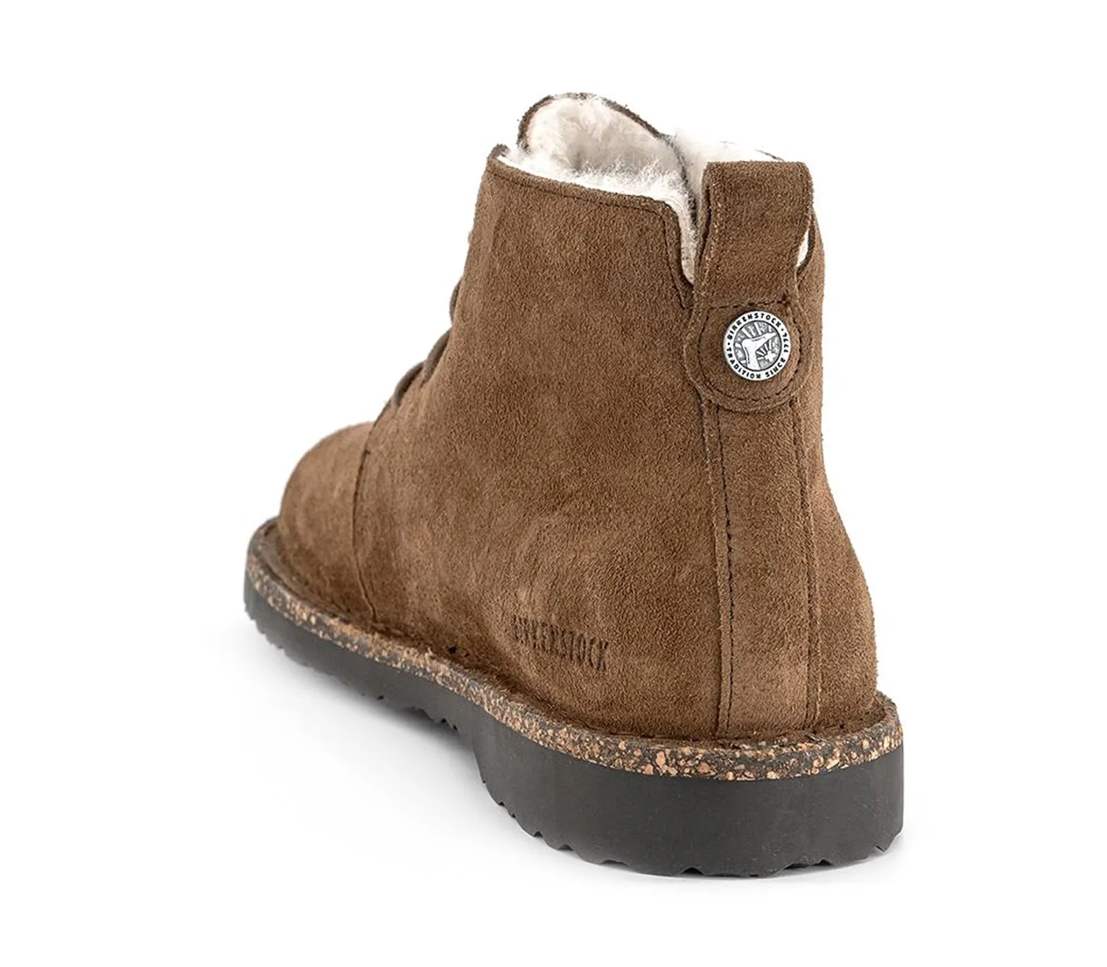 Bottes chevilles unisexes Birkenstock Uppsala Mid en daim doublé de shearling