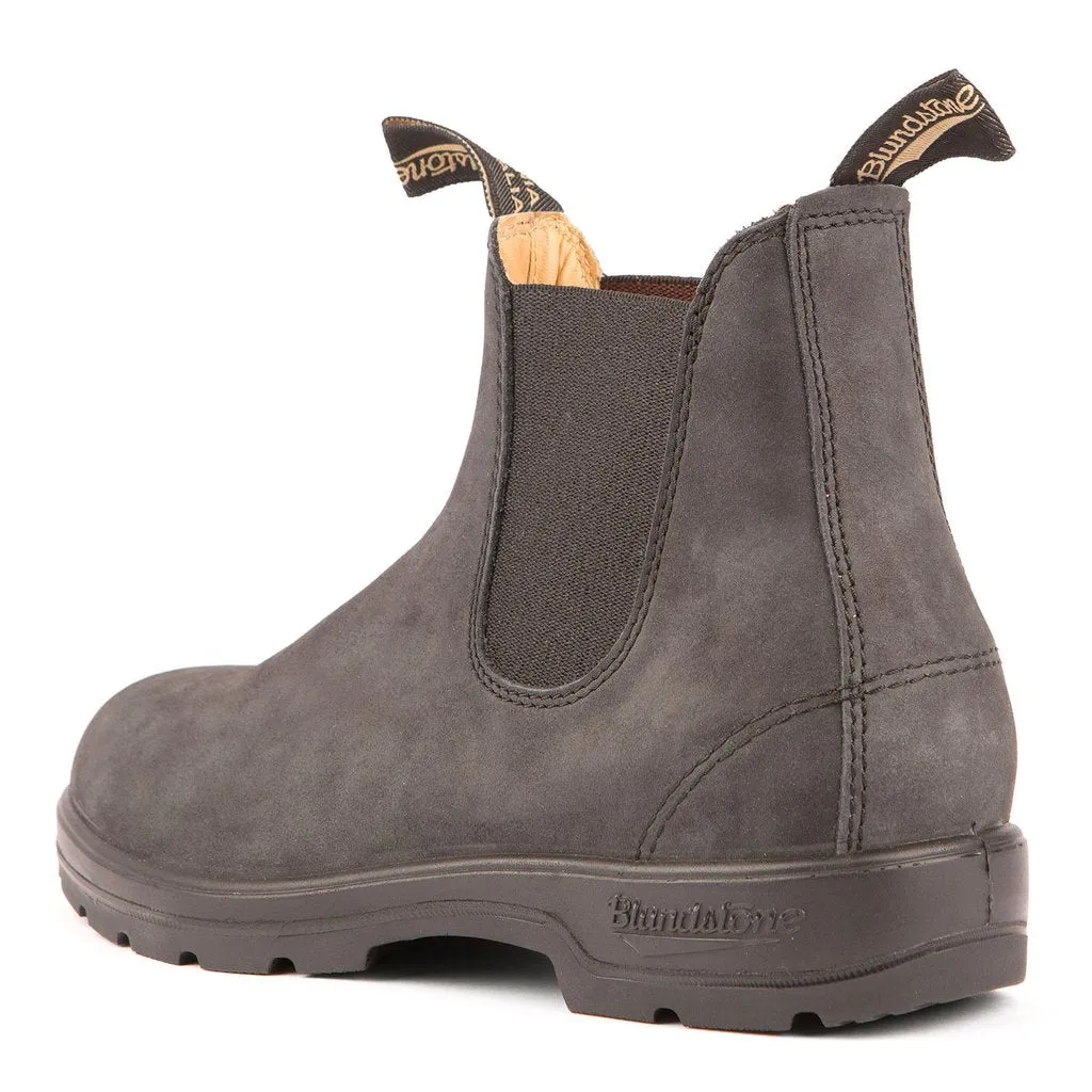 Blundstone 587 - Classique Rustique Noir Doublé Cuir