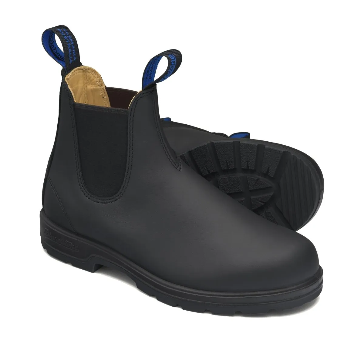 Bottes Blundstone Homme 566 Imperméables Thermiques Noires à Doublure en Mouton