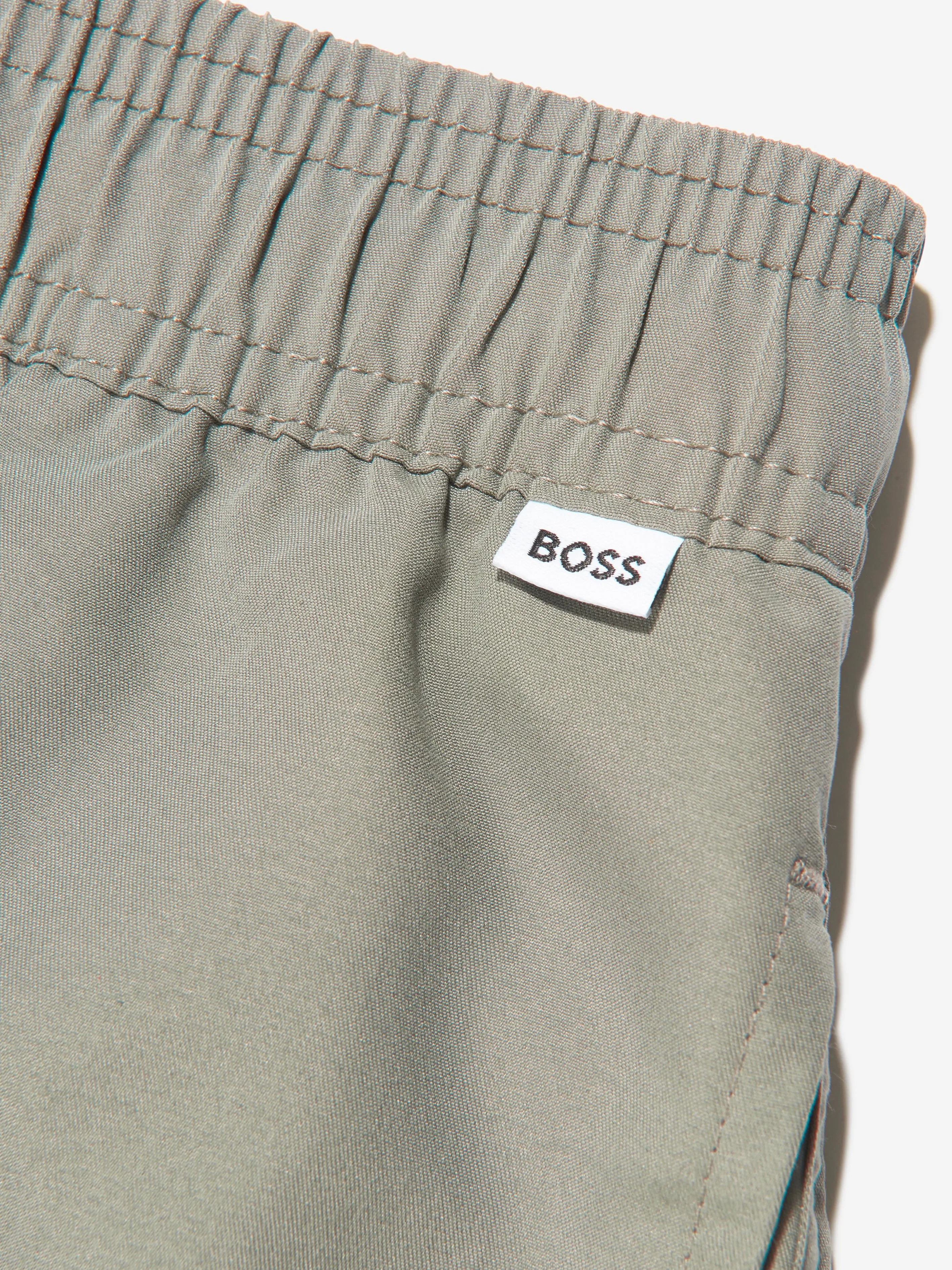 BOSS Boys Short de Bain en Vert