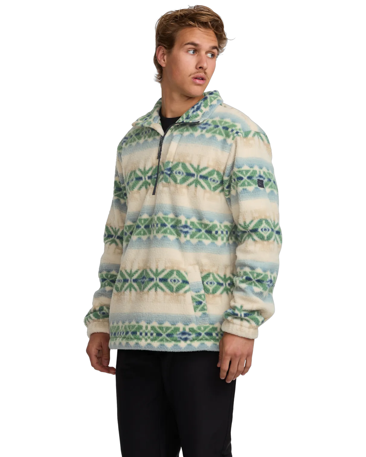 Veste polaire Boundary Mock 1/2 zip en chino
