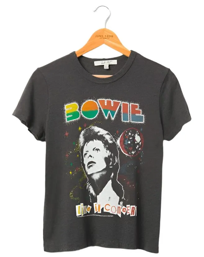 T-shirt Rock and Roll Bowie Live In Concert par Junk Food