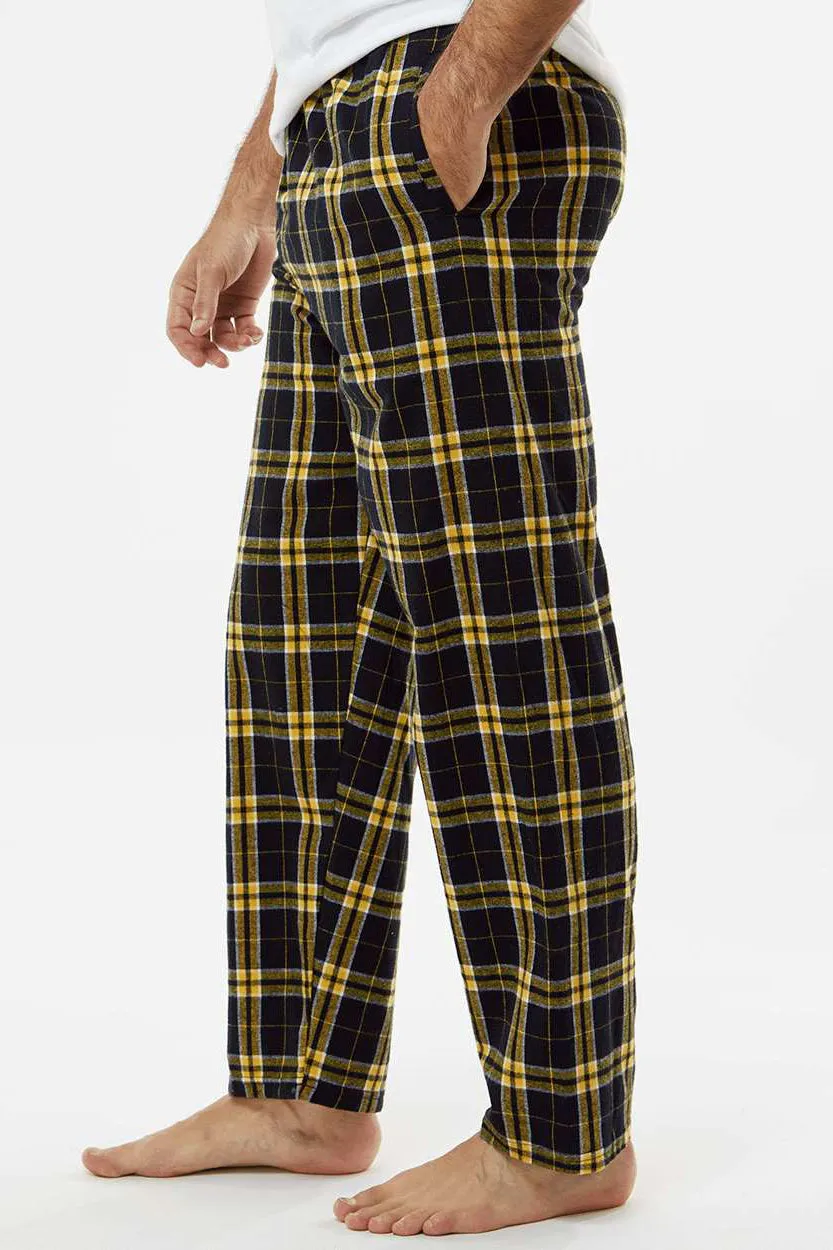 Pantalon en flanelle Harley pour hommes Boxercraft avec poches - Noir/Or