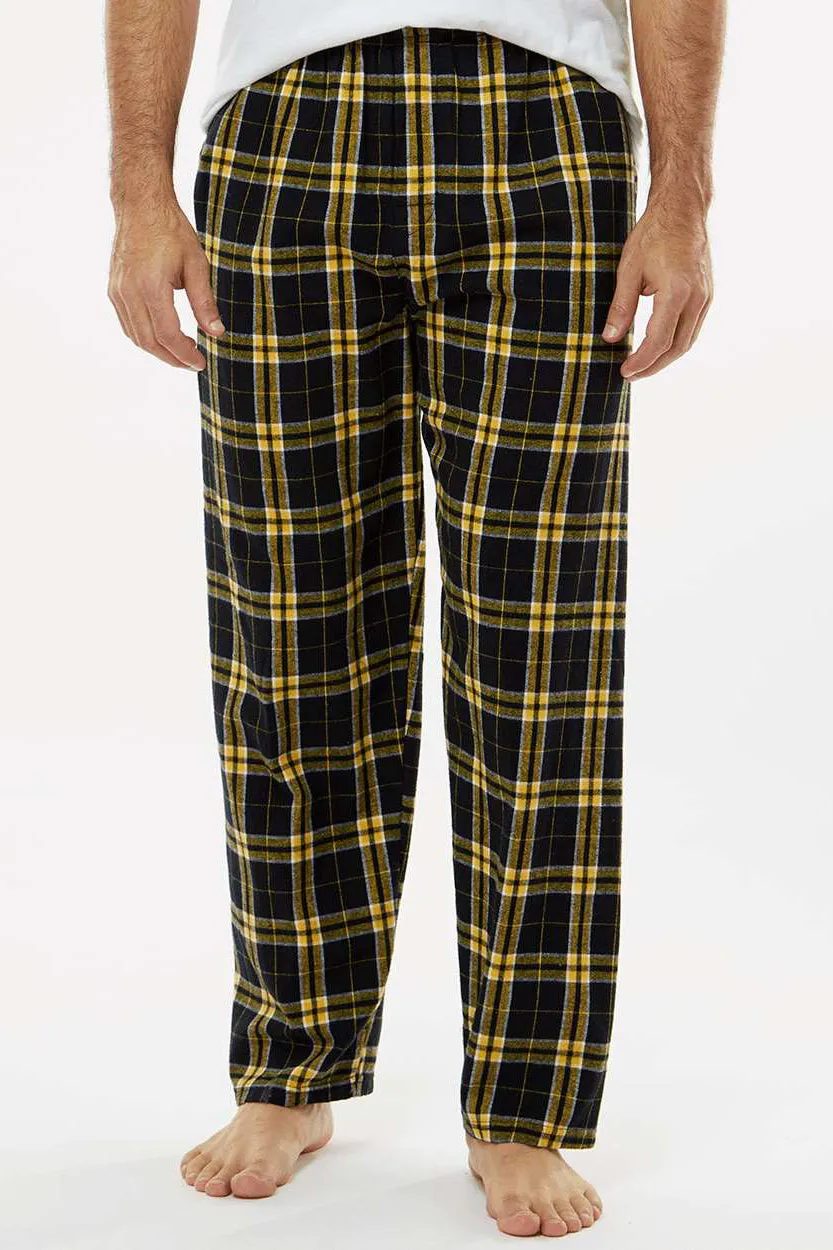 Pantalon en flanelle Harley pour hommes Boxercraft avec poches - Noir/Or