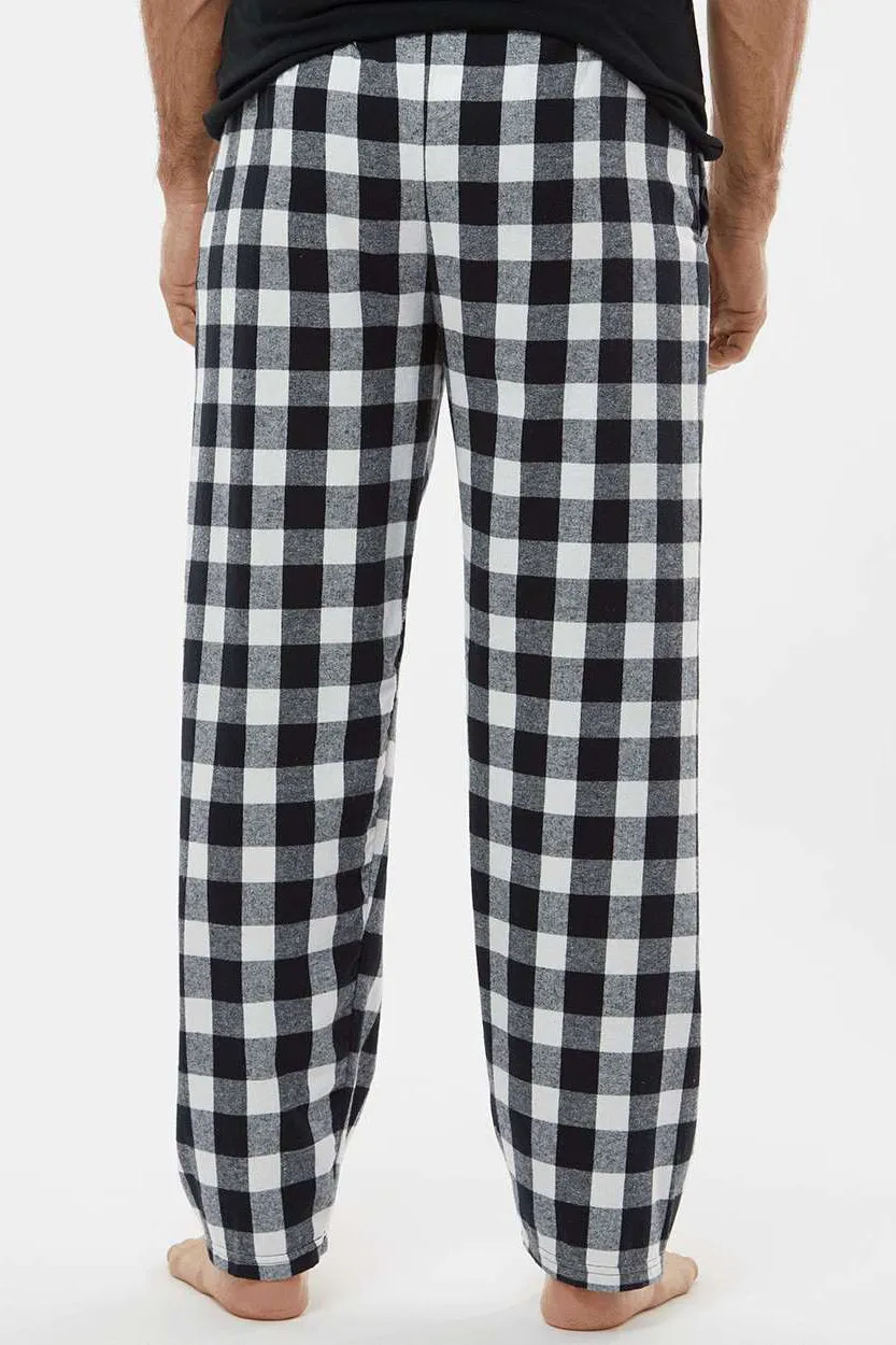 Boxercraft Pantalon en flanelle pour hommes Harley avec poches - Buffalo à carreaux noir et blanc