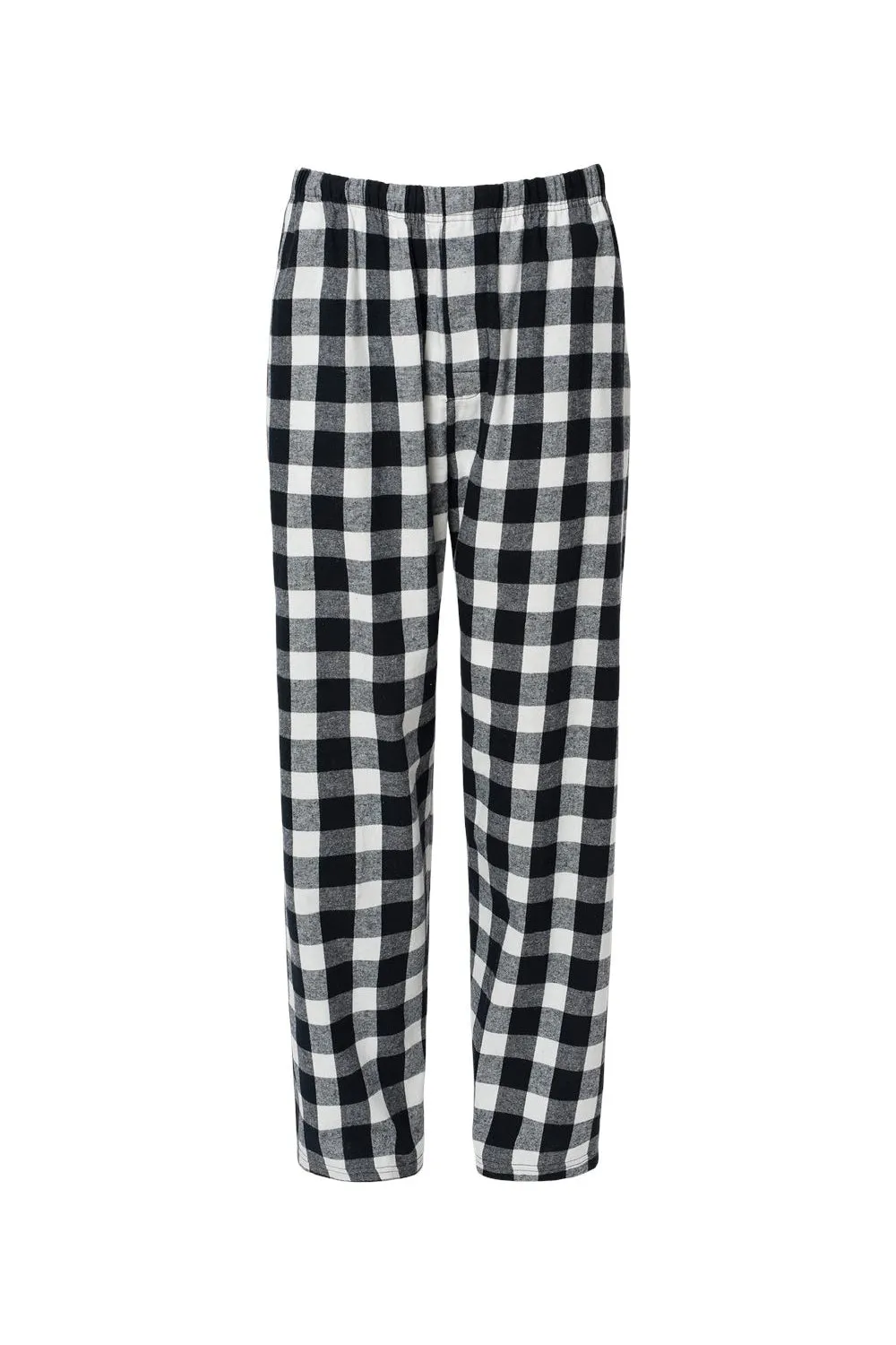 Boxercraft Pantalon en flanelle pour hommes Harley avec poches - Buffalo à carreaux noir et blanc