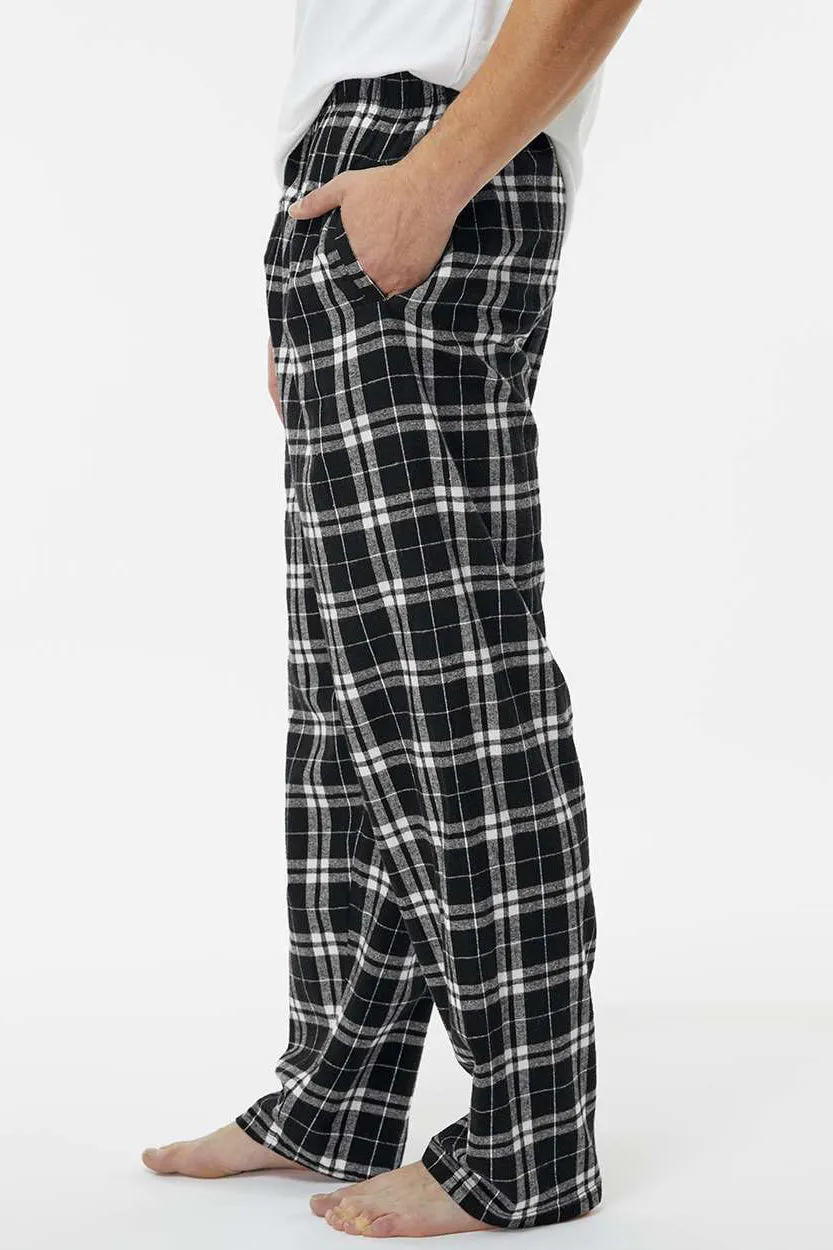 Boxercraft Pantalons en flanelle Harley pour hommes avec poches - Noir/Blanc