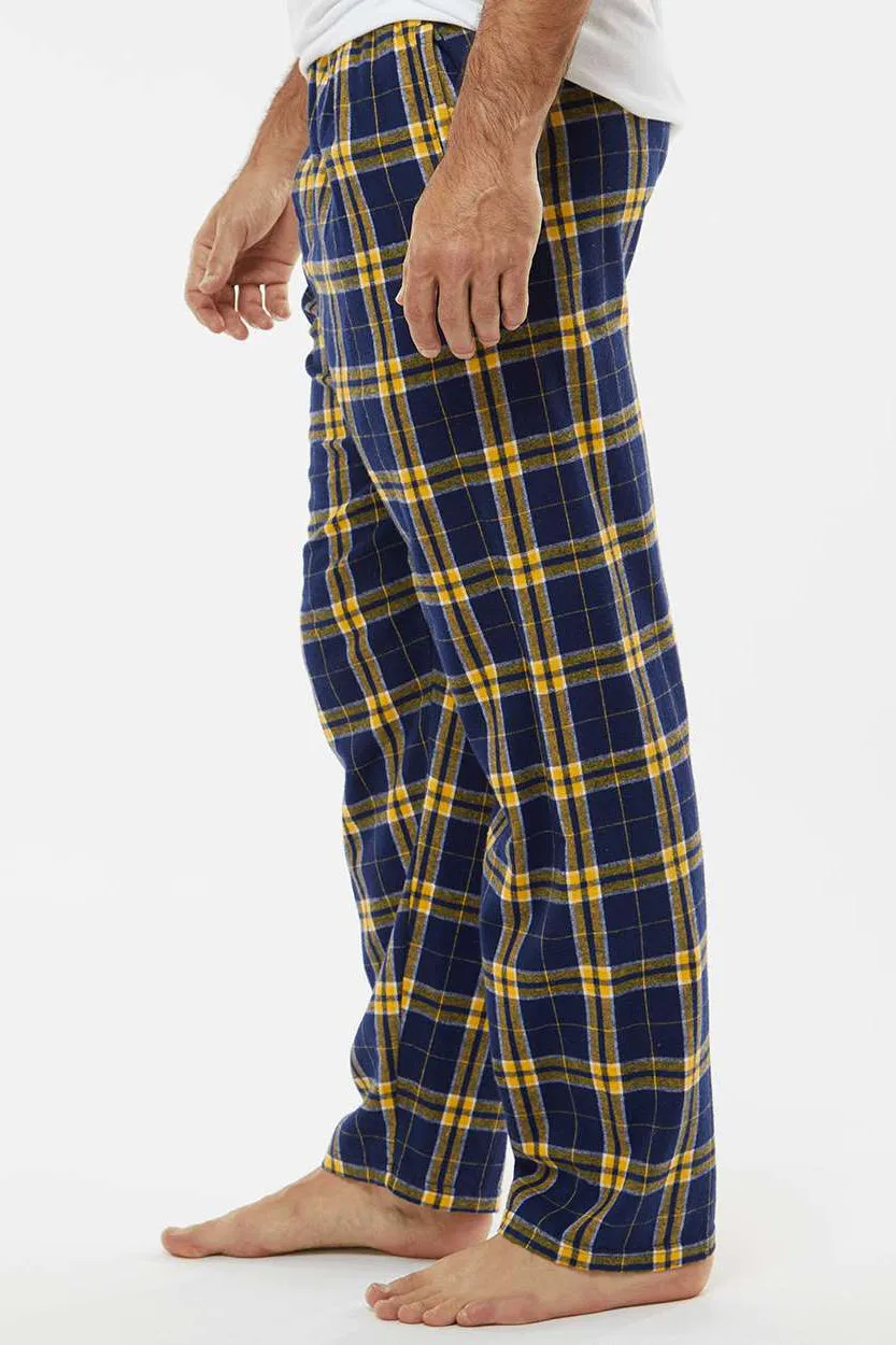 Pantalon en flanelle Harley pour hommes Boxercraft avec poches - Bleu marine/Or